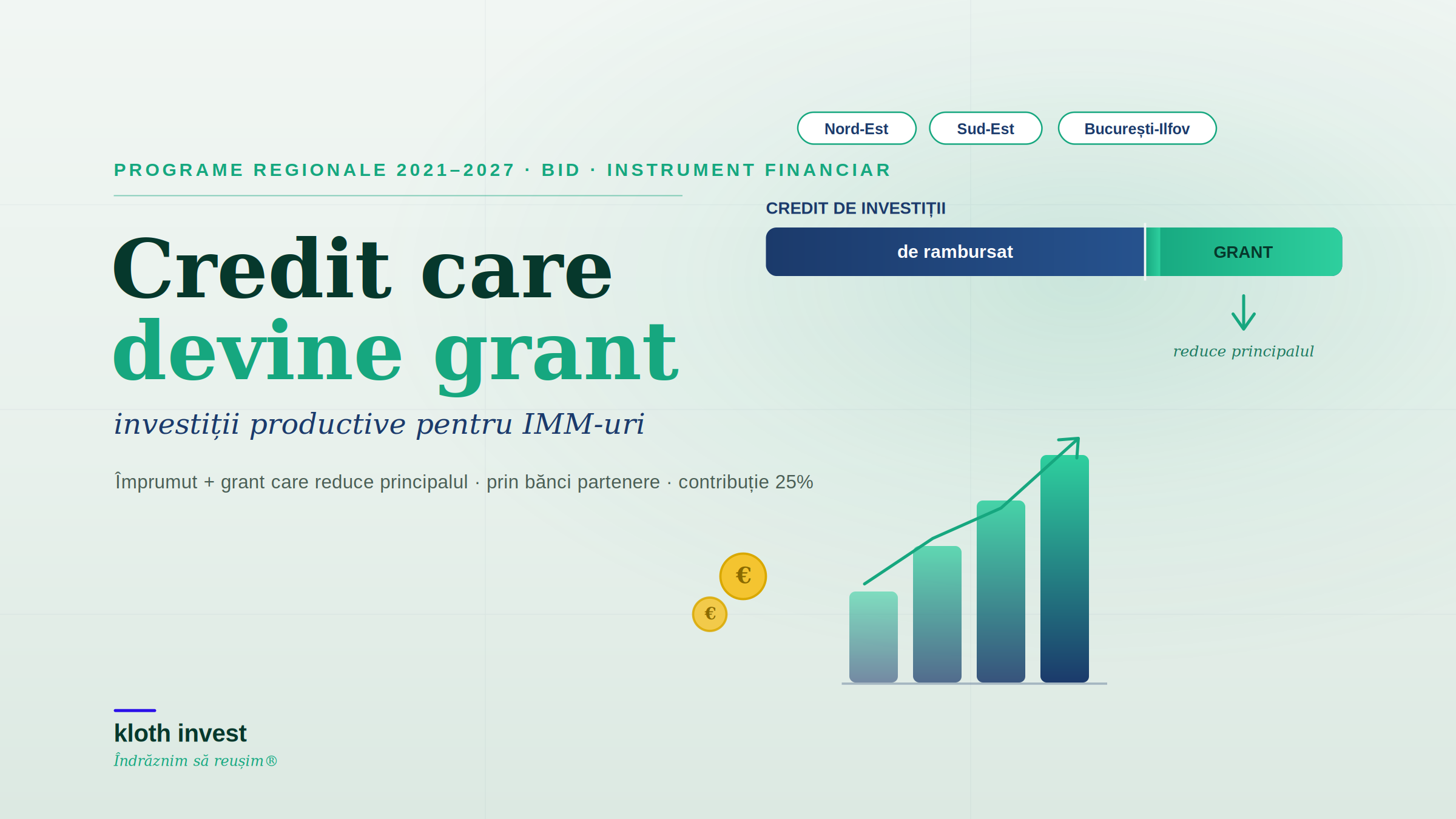 Investiții productive pentru IMM-uri prin instrumente financiare