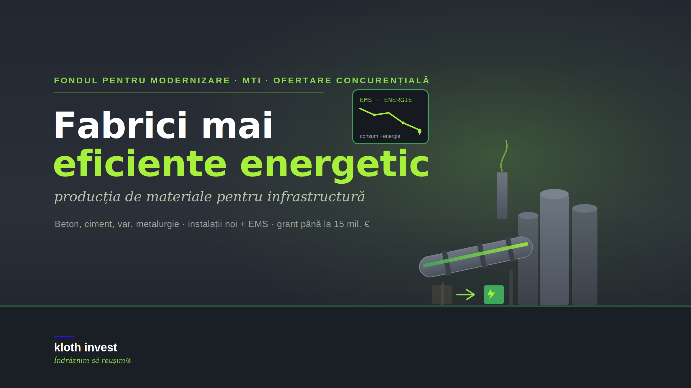 PRO INFRA — producție eficientă energetic pentru infrastructură